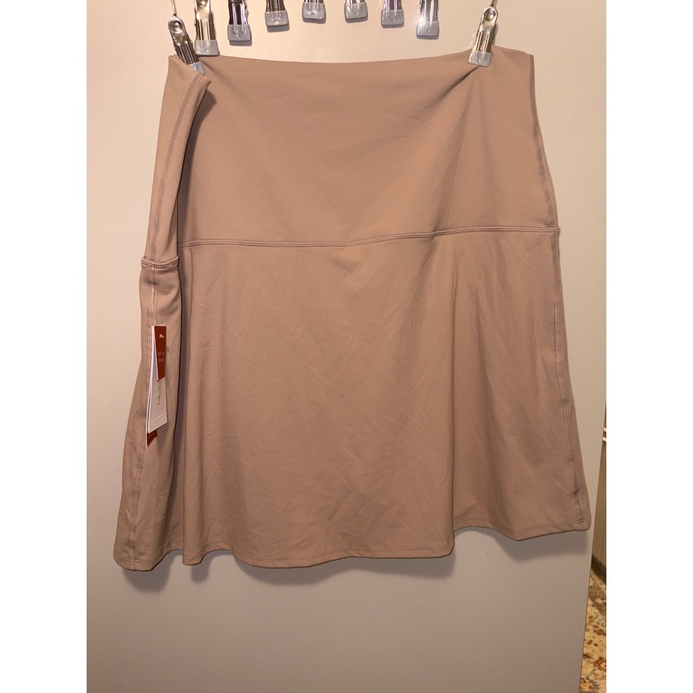 Isabel Maternity Active Skort Taupe Brown Fold Down Panel XXL NWT - Picture 2 of 5